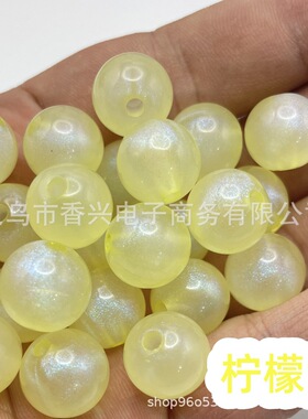 新款人鱼姬细闪糖果色圆珠DIY串