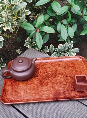 物拍梨瘿木满瘤疤茶盘盆景底座架架红木工艺