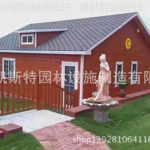 Outdoor wood anticorrosion wood small 01 wood house kiosk mobile milk tea real house scenic area stall house assembly villa