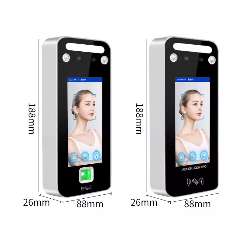 Micro-cultivation 4.3-inch adaptive photosensitive dynamic face recognition all-in-one machine with face swiping, card password, attendance and access control machine