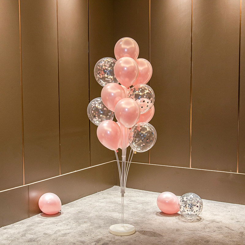 紫色气球地飘装饰 适用七夕节日布置与儿童生日桌飘气球 汽球立柱,淘宝优惠券,粉丝福利购,淘宝优惠卷