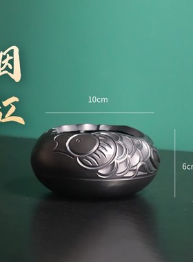 龙山黑陶办公桌摆件三件套纯手工送老师送客户企业高档礼品可定制