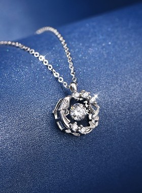 蓝桉树与鸟纯银项链女款2025新款轻奢小众高级感送女朋友生日礼物