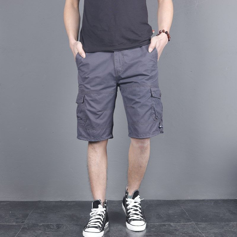 工装短裤男夏季薄款五分裤 休闲加肥加大码七分裤子宽松直筒中裤,淘宝优惠券,粉丝福利购,淘宝优惠卷