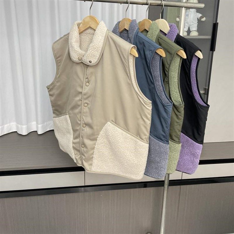 满分推荐!双面可穿!外贸男装秋季情侣款舒适百搭摇粒绒休闲马甲,淘宝优惠券,粉丝福利购,淘宝优惠卷