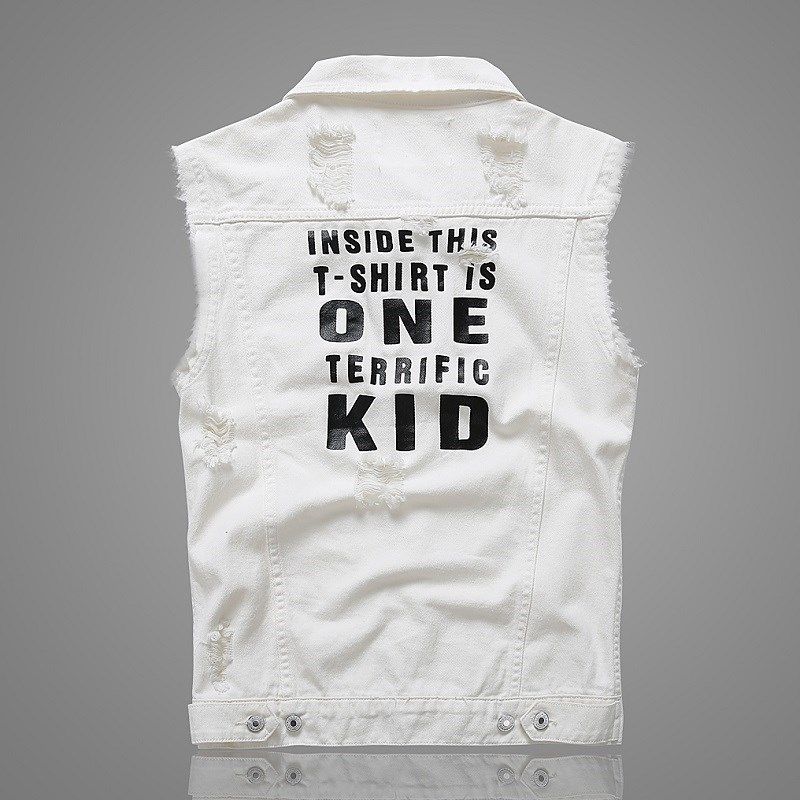 夏季牛仔马甲男士青少年韩版无袖坎肩修身牛仔背心马夹上衣服装潮,淘宝优惠券,粉丝福利购,淘宝优惠卷