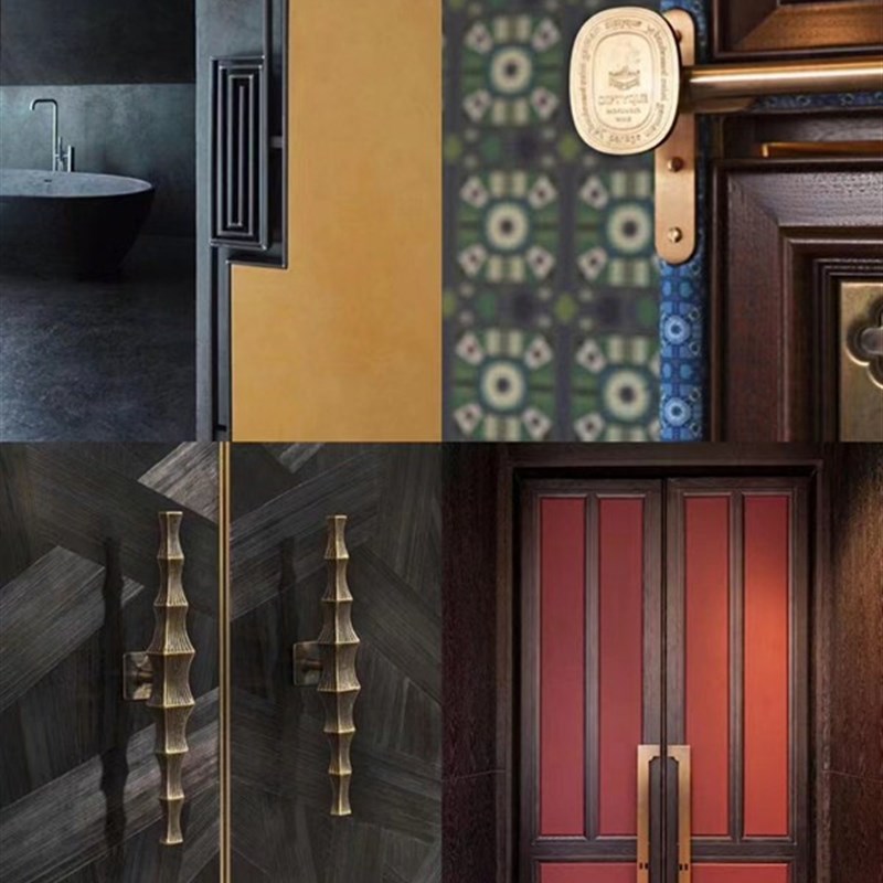 现代大门拉手高档订制日系玻璃大门把手实木门酒店包厢会所推 - 图1