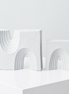 现代几何客厅酒柜装饰品摆设样板间书房书柜装饰陈设饰品