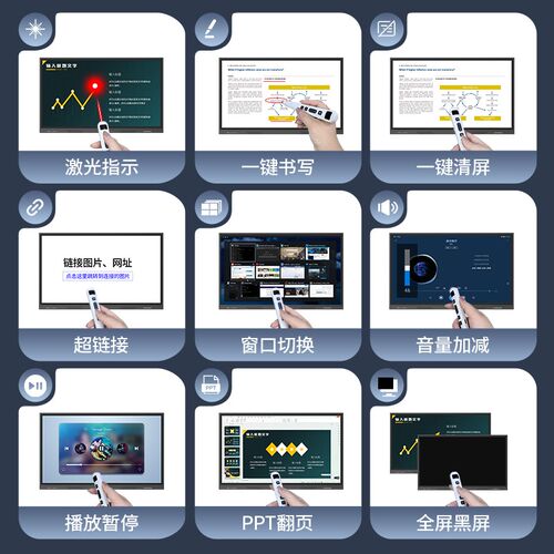 惠斯特书写翻页笔电量显示倒计时遥控笔教师用触控笔适用希沃多媒 - 图2