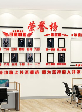 销售业绩员工荣誉榜风采展示照片墙d办公室公司文化布置