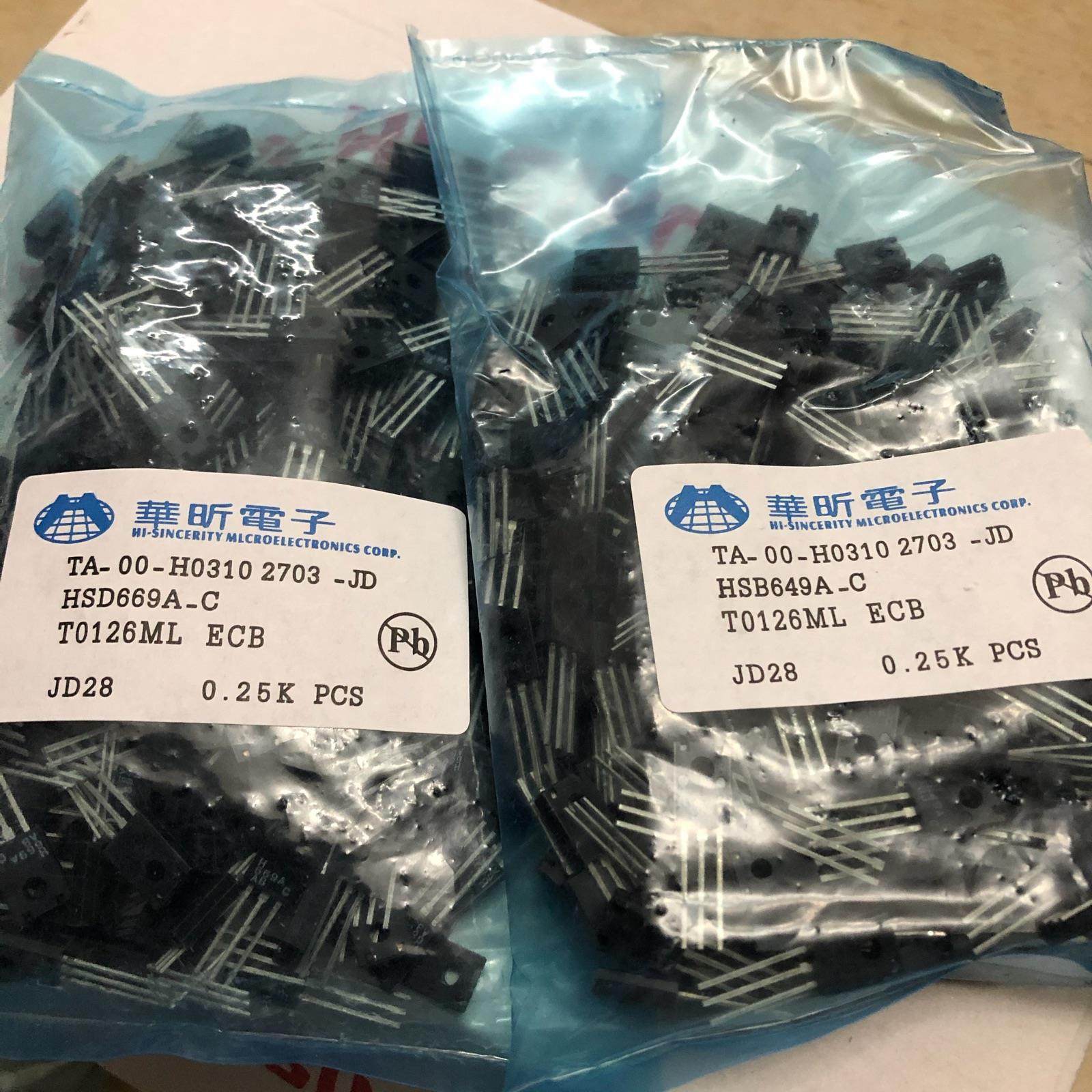 三极管 HSB649A-C HSD669A-C B649 D669 塑封 H669 H649 TO-126 - 图0