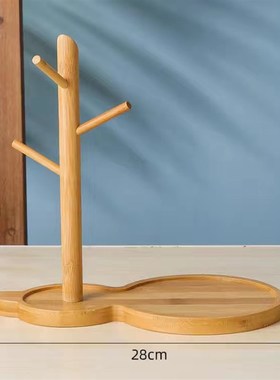 北欧挂钥匙葫芦木架收纳进门口玄关客厅装饰品鞋柜上的摆件