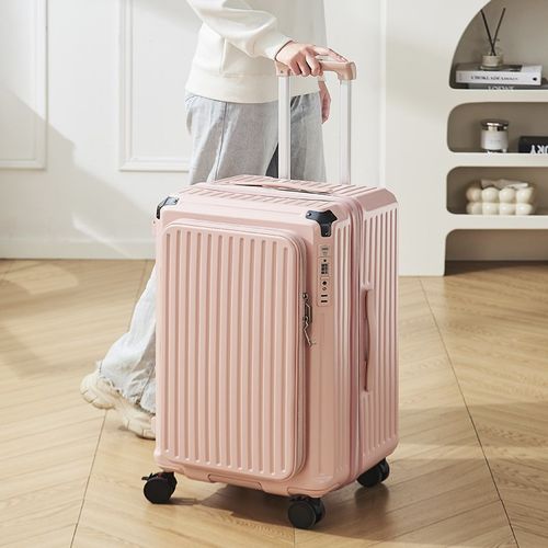 侧开盖加厚可扩展大容量28寸密码行李箱多功能20男女登机拉杆箱轮 - 图0