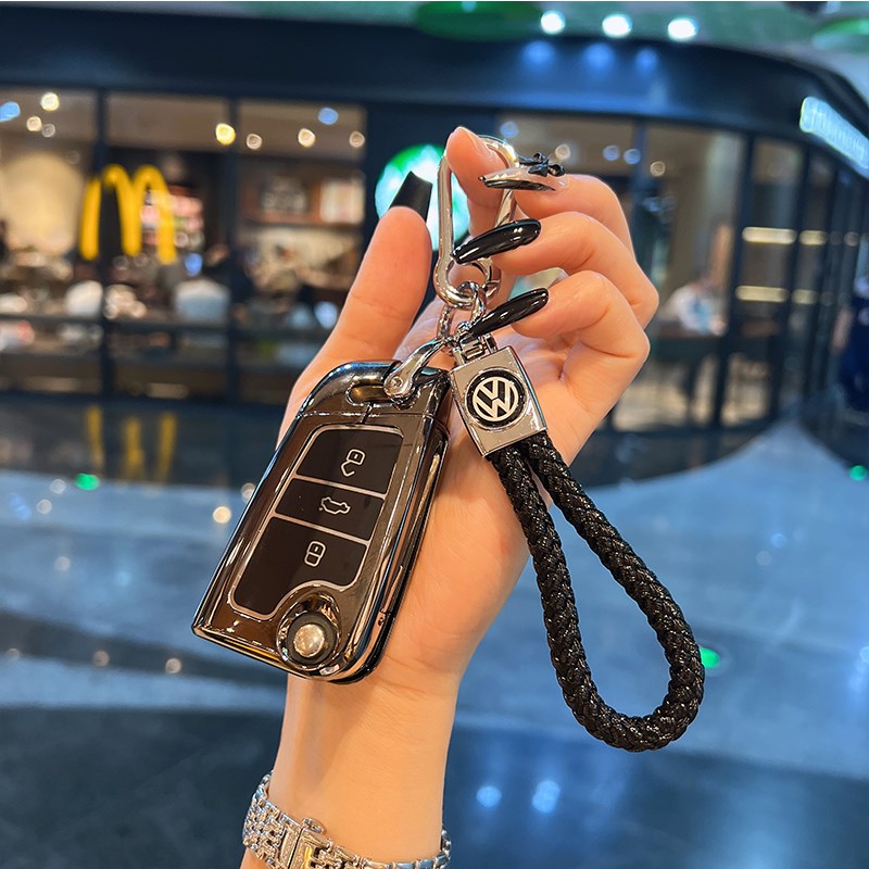 适用17款大众帕萨特0钥匙2018款Pt汽车钥匙包扣金属 - 图0