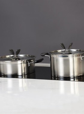 WU物兮物现代样板房间厨房饰品摆件橱柜砧板软装饰不锈钢锅具煎锅