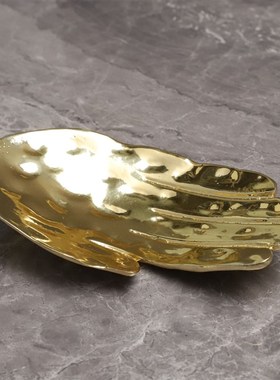 现代简约黑白托盘样板房售楼部卧室书房客厅餐厅桌面玄关饰品摆件