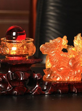 2024年属龙生肖摆件麟凤赐福本命龙年吉祥物客厅办公室装饰品摆设