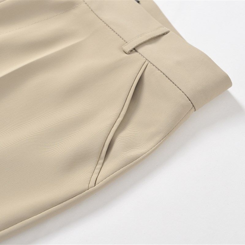 夏季新款米色中老年女装高腰直筒妈妈裤宽松大码女裤中年女西装裤,淘宝优惠券,粉丝福利购,淘宝优惠卷