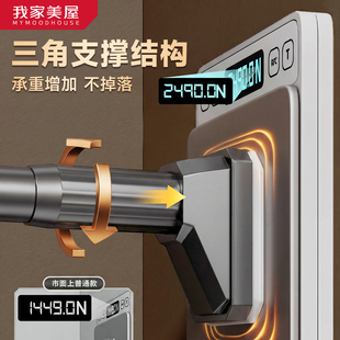 清仓价免打孔伸缩晾衣杆不锈钢承重498斤