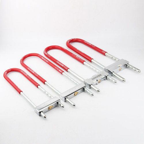 玻璃门锁插锁摩托车锁电动车锁加长U型锁店铺锁双门拉手锁奥克曼 - 图2