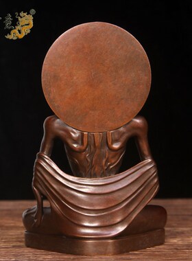 真古意 紫铜苦行僧佛像摆件释迦牟尼佛苦修佛居家寺庙供奉工艺品