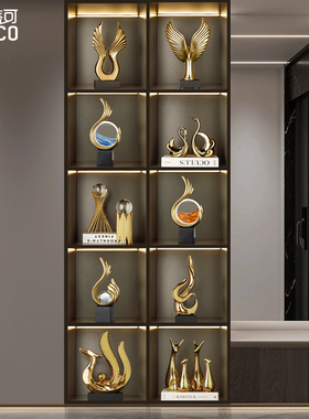 流沙画摆件家居客厅酒柜装饰品玄关电视柜办公室轻奢风生水起礼品