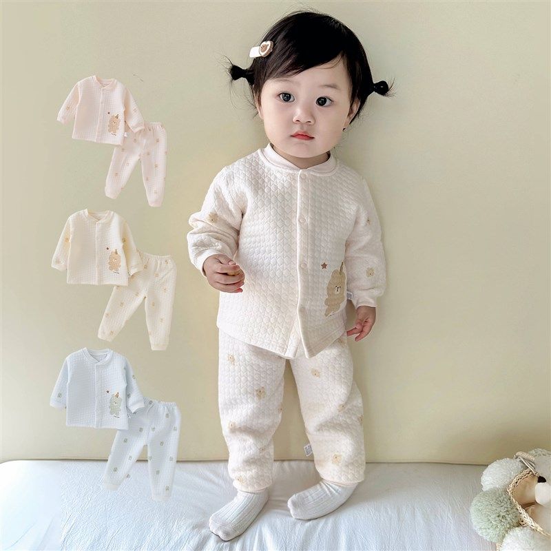 男女宝宝保暖内衣内穿打底婴儿衣服分体两件套装秋冬季睡衣家居服,淘宝优惠券,粉丝福利购,淘宝优惠卷