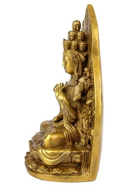 铜千手观音佛像摆件家用菩萨小号属鼠守护神本命佛