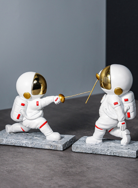 家居装饰品创意宇航员摆件轻奢客厅电视柜房间办公桌面太空人礼物