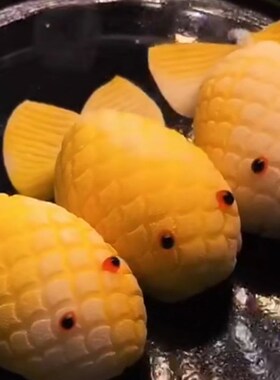 王子面塑金鱼鳞片模具点心广东早茶金鱼饺酒店中式面点亚克力精雕