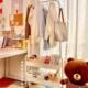 Floor-standing clothes rack, coat rack, movable balcony clothes rack, indoor simple clothes rack, storage rack