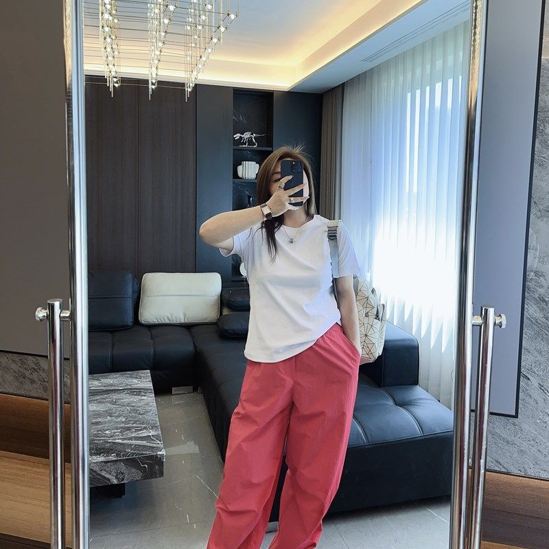 美式复古伞兵裤2024年大码女装胖mm宽松显瘦运动宽松阔腿休闲裤子,淘宝优惠券,粉丝福利购,淘宝优惠卷