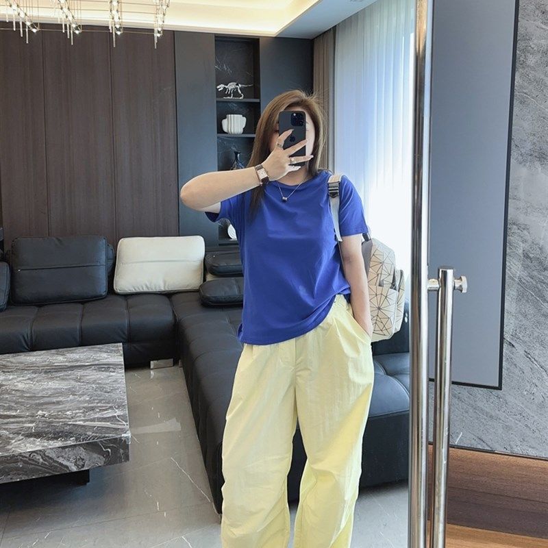 美式复古伞兵裤2024年大码女装胖mm宽松显瘦运动宽松阔腿休闲裤子,淘宝优惠券,粉丝福利购,淘宝优惠卷