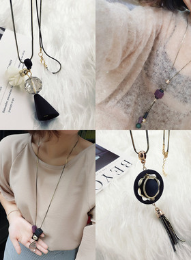 毛衣挂件毛衣链2021年新款潮长款小众配饰项链女百搭秋冬季高级感