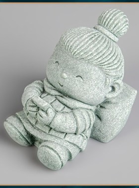 创意卡通兵马俑茶宠招财家居摆件书柜博古架摆设鱼缸造景桌面装饰