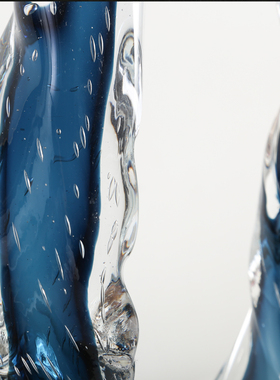 现代简约几何玻璃多面体玻璃水晶摆件H客厅酒柜桌面装饰样板间软