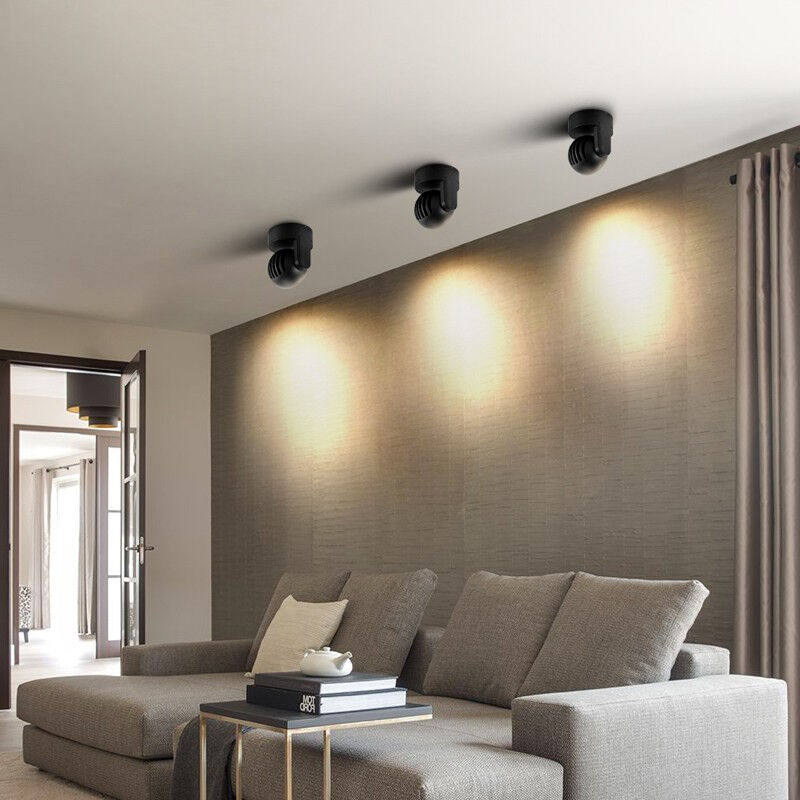 时间公园明装射灯led可调角度筒灯明装客厅电视沙发背景墙过道照,淘宝优惠券,粉丝福利购,淘宝优惠卷