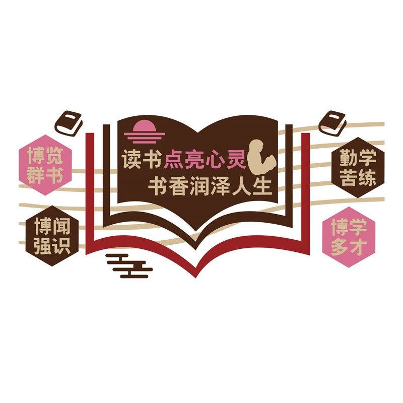 图书角布置装饰读书阅读区绘本馆环创阅览室文化标识提示牌墙纸,淘宝优惠券,粉丝福利购,淘宝优惠卷