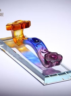 古法琉璃如意 吉祥如意家居客厅办公装饰品业乔迁礼品