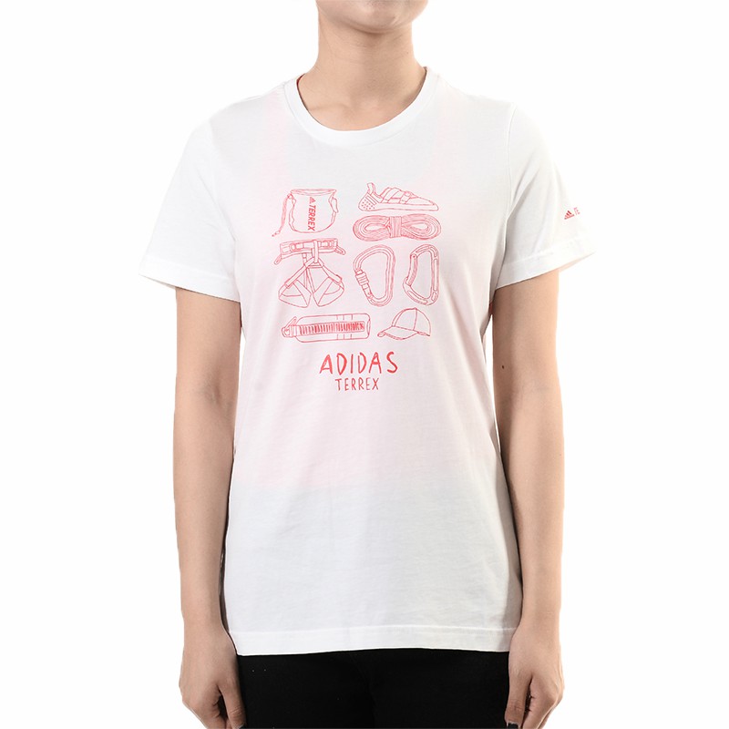 Adidas/阿迪达斯正品W XPLR CLIMB TE 女子休闲户外短袖T恤FI9136 - 图3