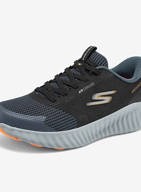 Skechers斯凯奇正品MEN'S GO男款低帮运动休闲跑步鞋220380-BKGY