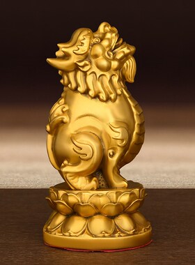 铜貔貅摆件纯铜望天吼朝天吼客厅书房办公室装饰品黄铜瑞兽向天吼