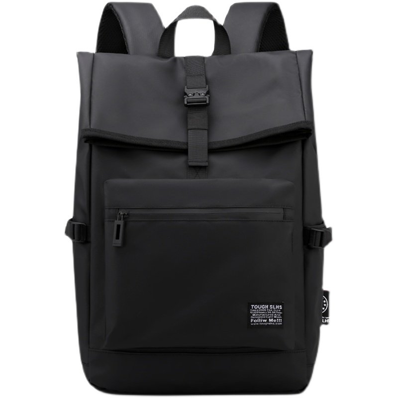 时尚男士双肩包牛津纺防水纯色学生书包15寸电脑背包大容量旅行包,淘宝优惠券,粉丝福利购,淘宝优惠卷