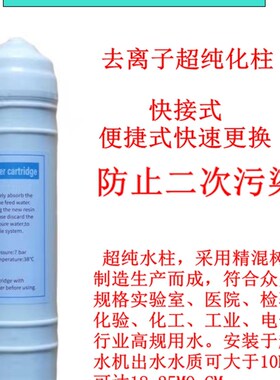 韩式实验室超纯水柱纯化柱阴阳去离子交换抛光混床树脂