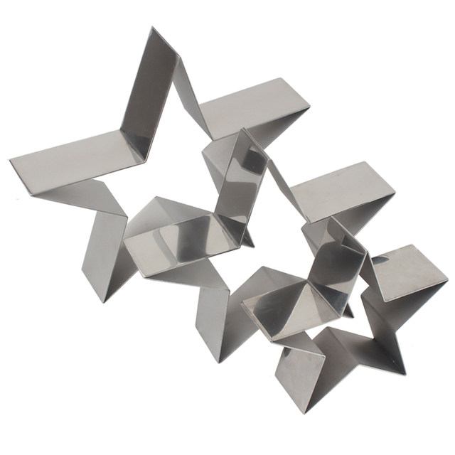 High quality five-pointed star shaped mousse circle cookie mold cake mold baking helper
