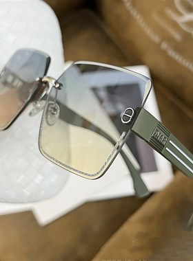 2024新款方形无框黑色遮阳墨镜女潮大脸显脸小级感圆脸太阳眼镜