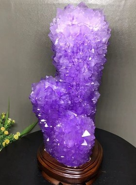 精美明矾晶体摆件大号矿物晶体客厅观赏石工艺品水晶家居玄关摆件