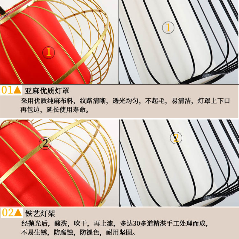 新火锅店吊灯带饭店卡座包间铁艺装饰灯笼国朝风,淘宝优惠券,粉丝福利购,淘宝优惠卷