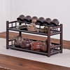 Desktop teapot rack small Bogu rack tea cup rack tea set storage rack multi-layer tea room countertop drain cup holder Chinese style