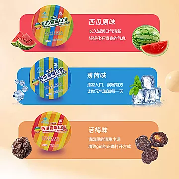 桂林三金西瓜霜喉口宝铁盒装3盒[26元优惠券]-寻折猪